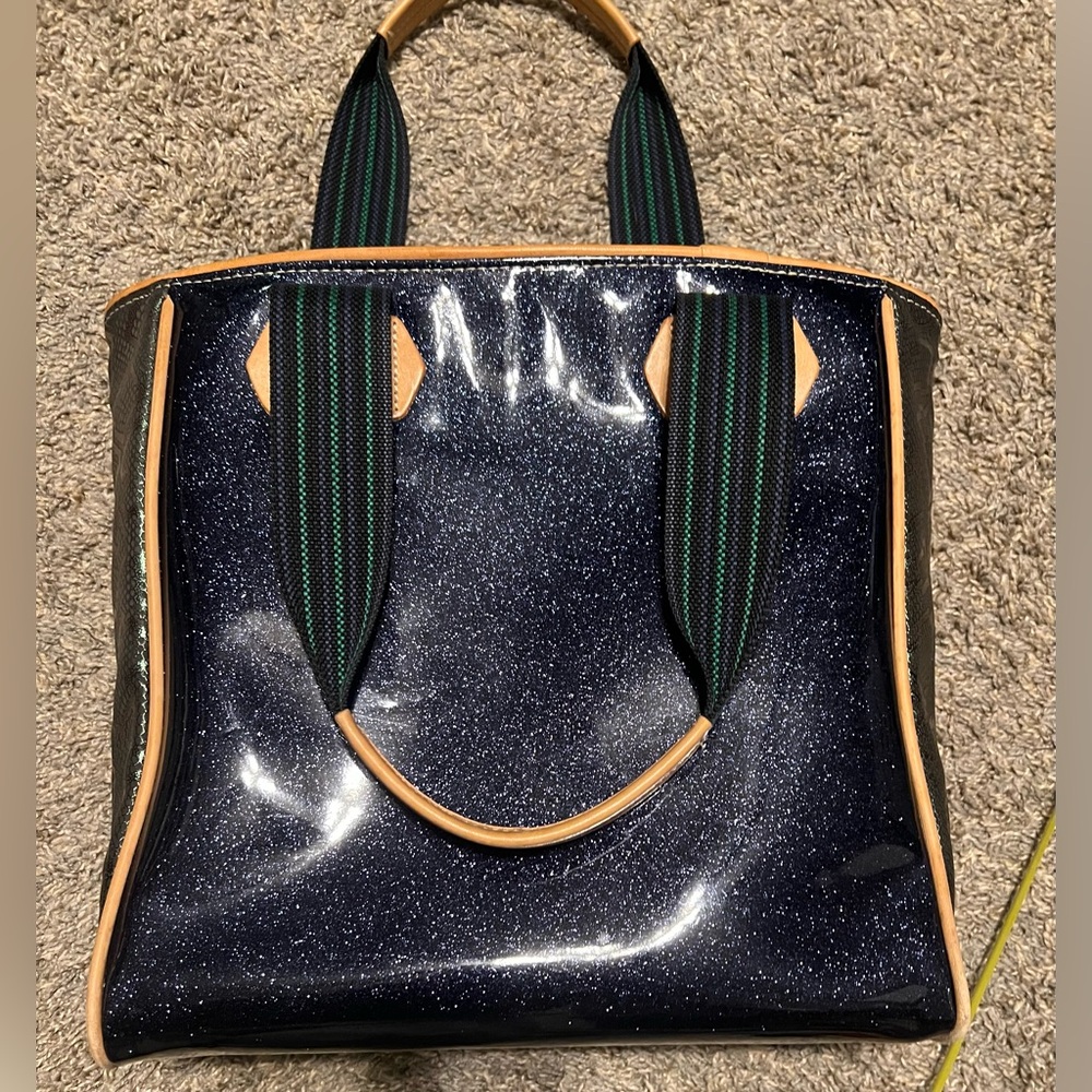 Consuela Navy and Pink Tote Bag - Picture 7 of 9